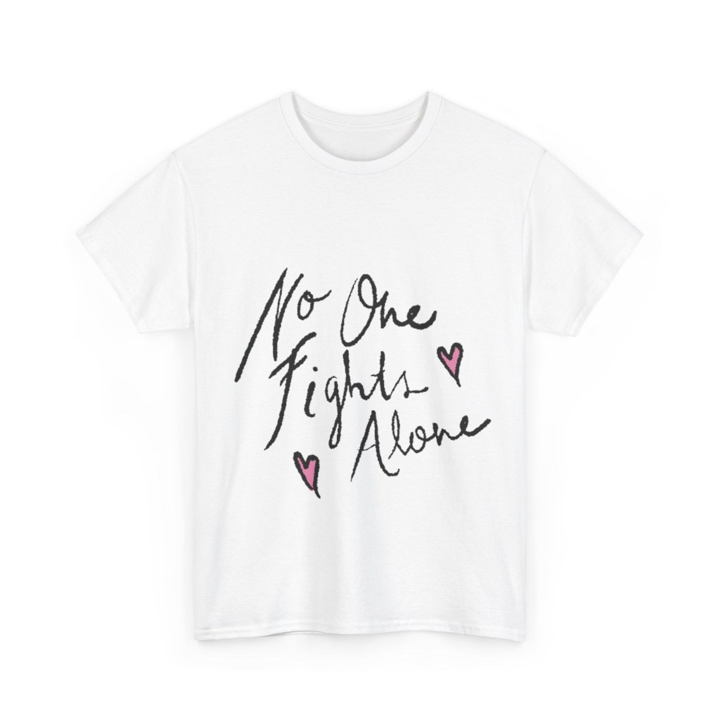 No One Fights Alone Awareness T-shirt - Stylish and Meaningful