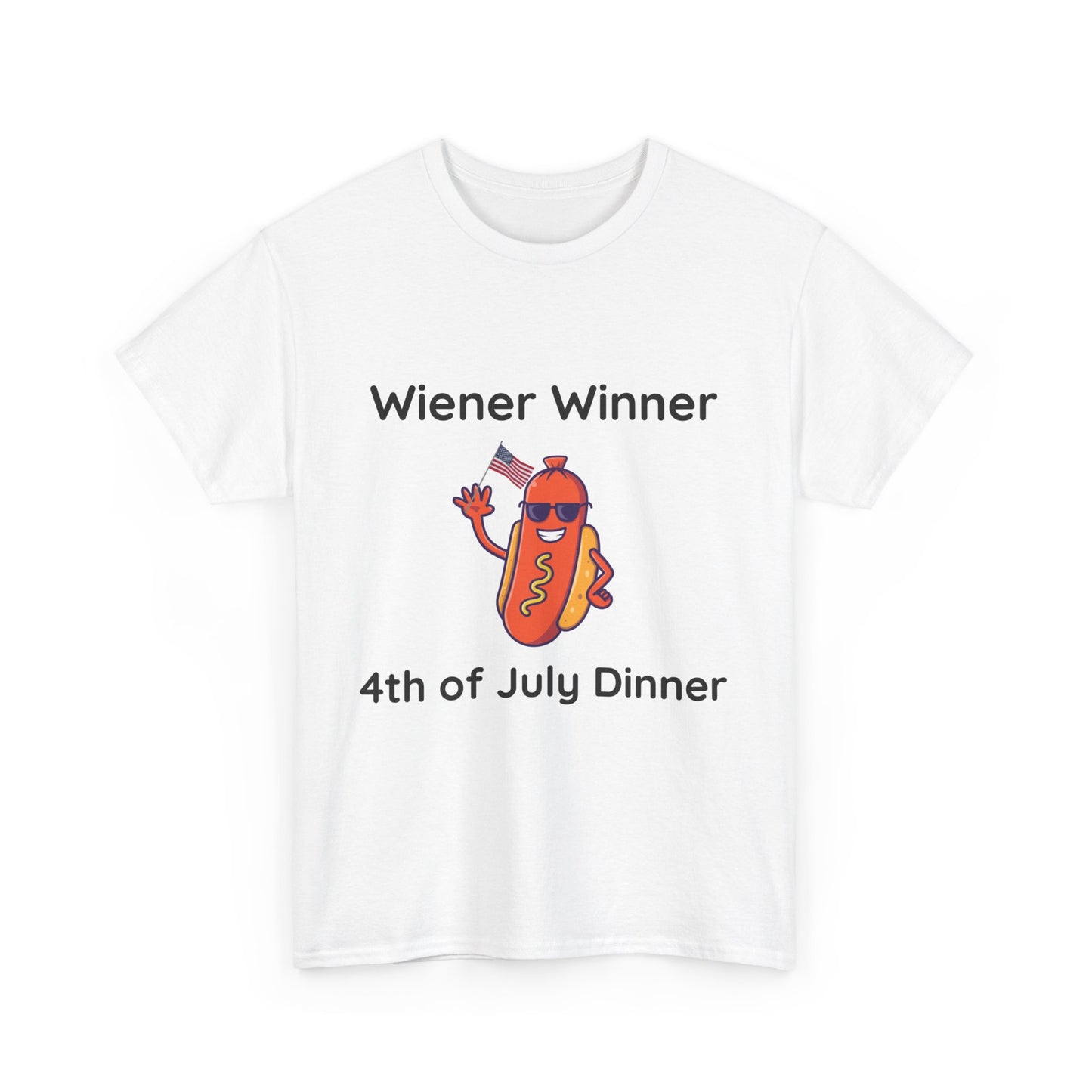 Playful "Wiener Winner" graphic Unisex Heavy Cotton T-shirt