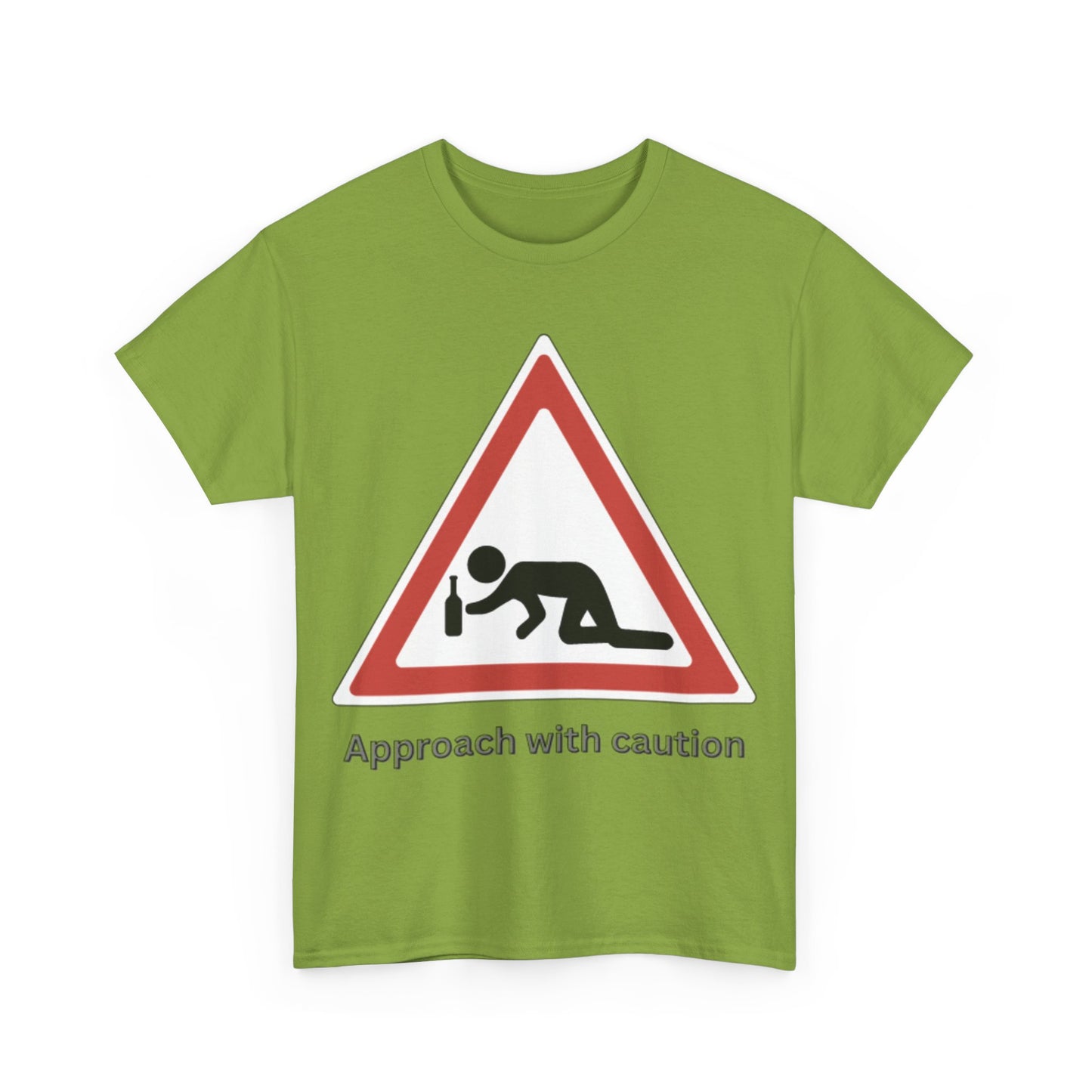 Caution: Drunk Zone Bold Graphic T-Shirt