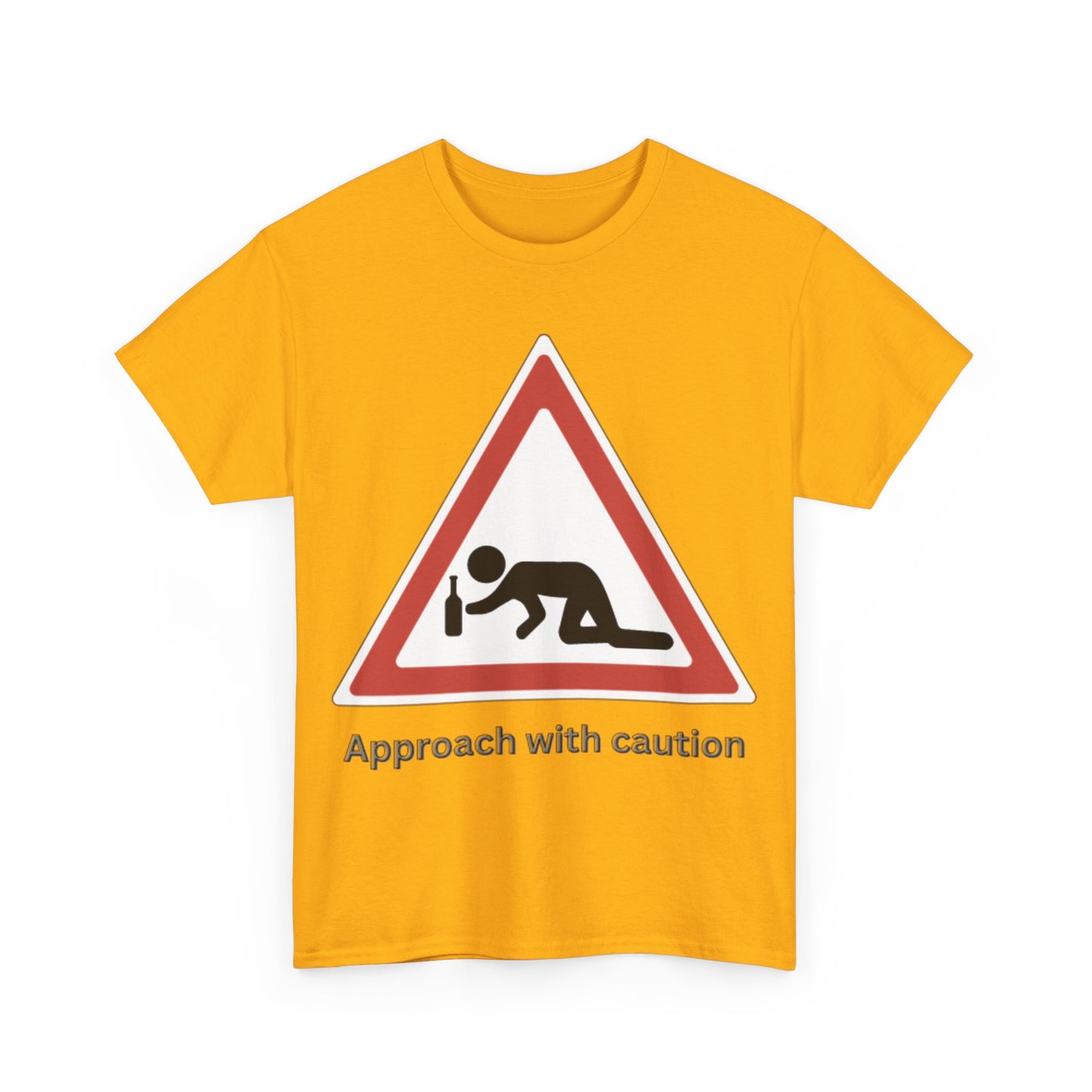 Caution: Drunk Zone Bold Graphic T-Shirt