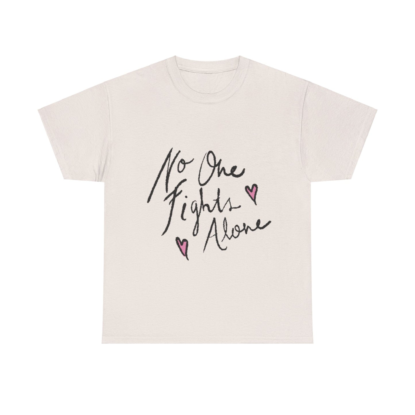 No One Fights Alone Awareness T-shirt - Stylish and Meaningful