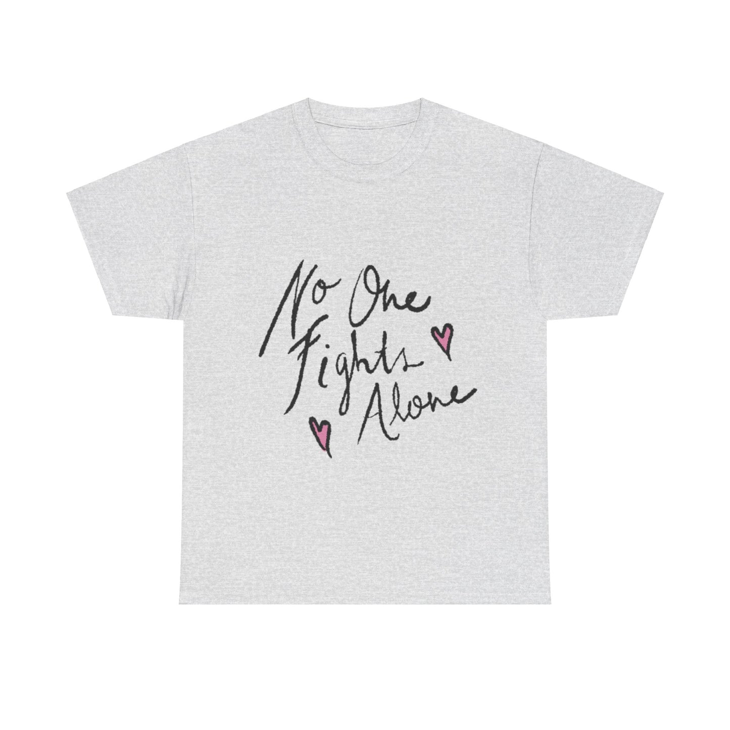 No One Fights Alone Awareness T-shirt - Stylish and Meaningful