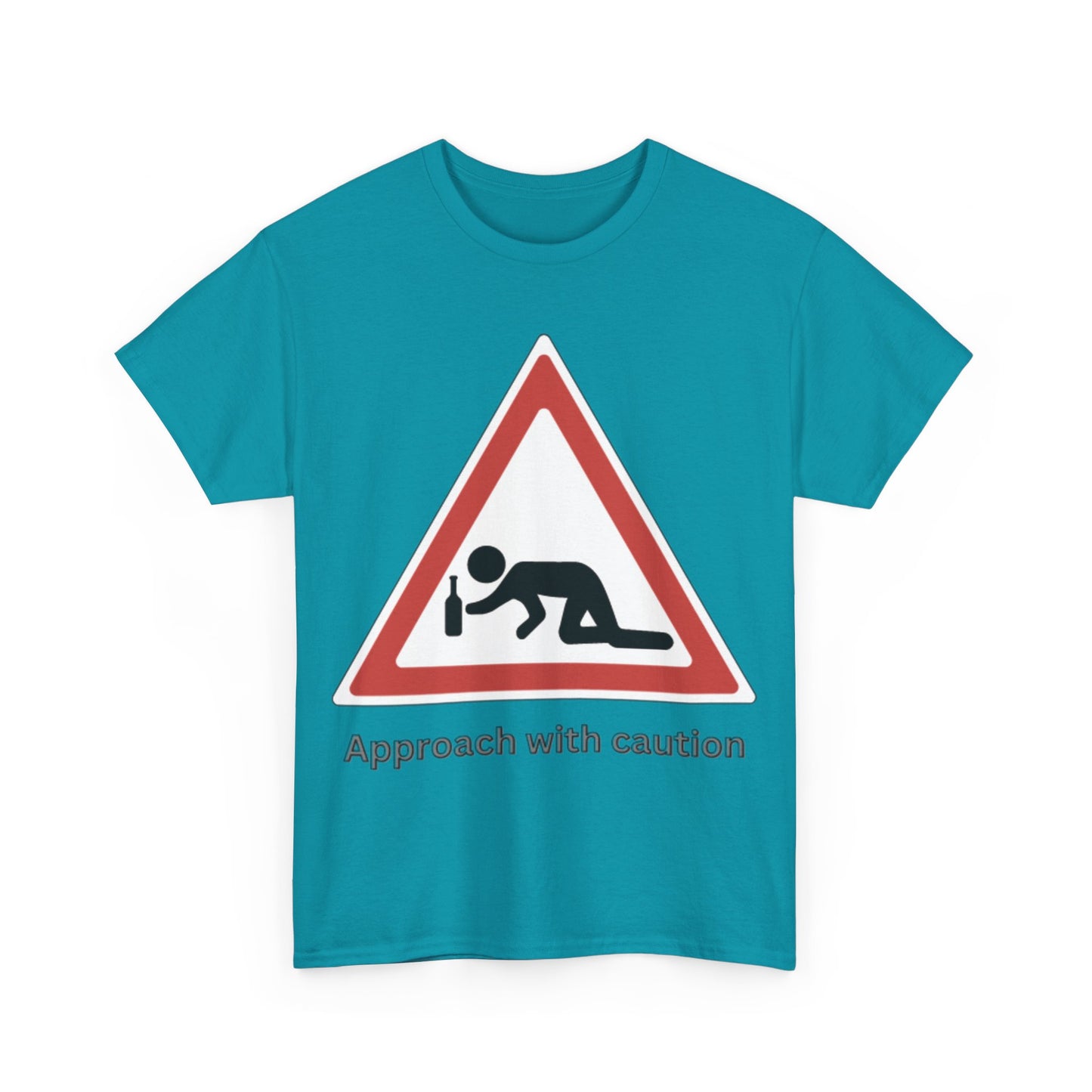 Caution: Drunk Zone Bold Graphic T-Shirt