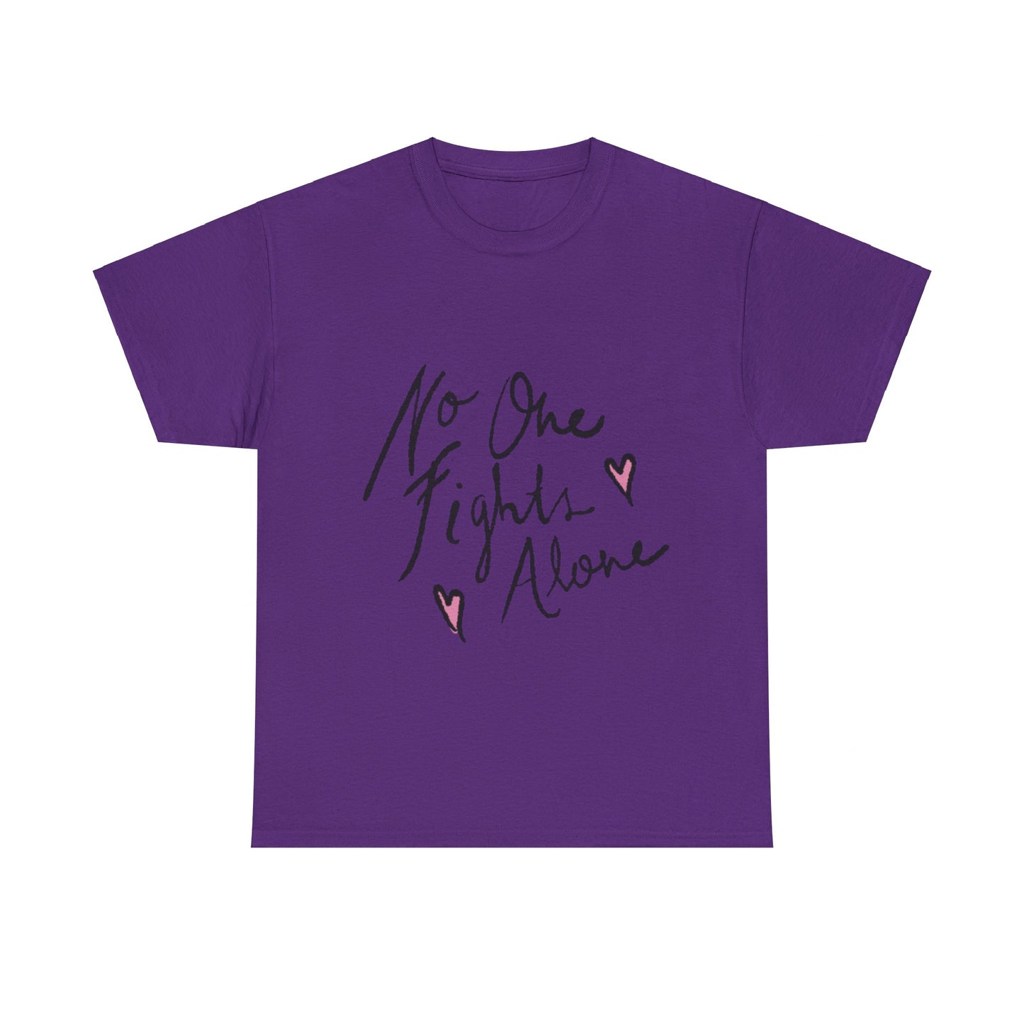 No One Fights Alone Awareness T-shirt - Stylish and Meaningful