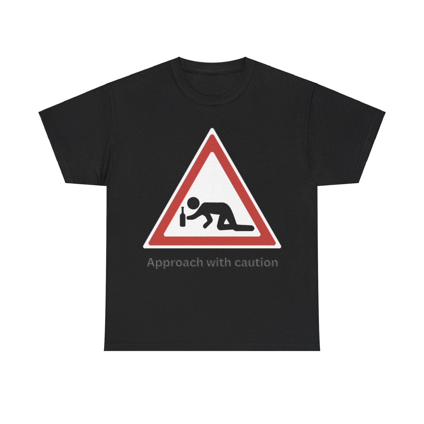 Caution: Drunk Zone Bold Graphic T-Shirt