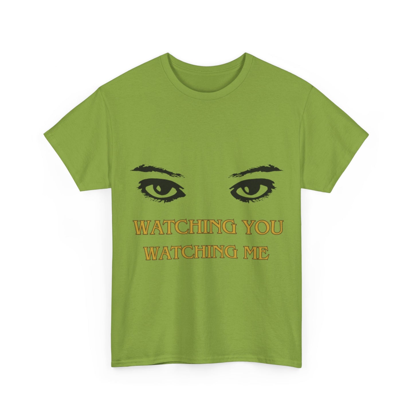 Captivating "Watching You Watching Me" Unisex Heavy Cotton T-shirt