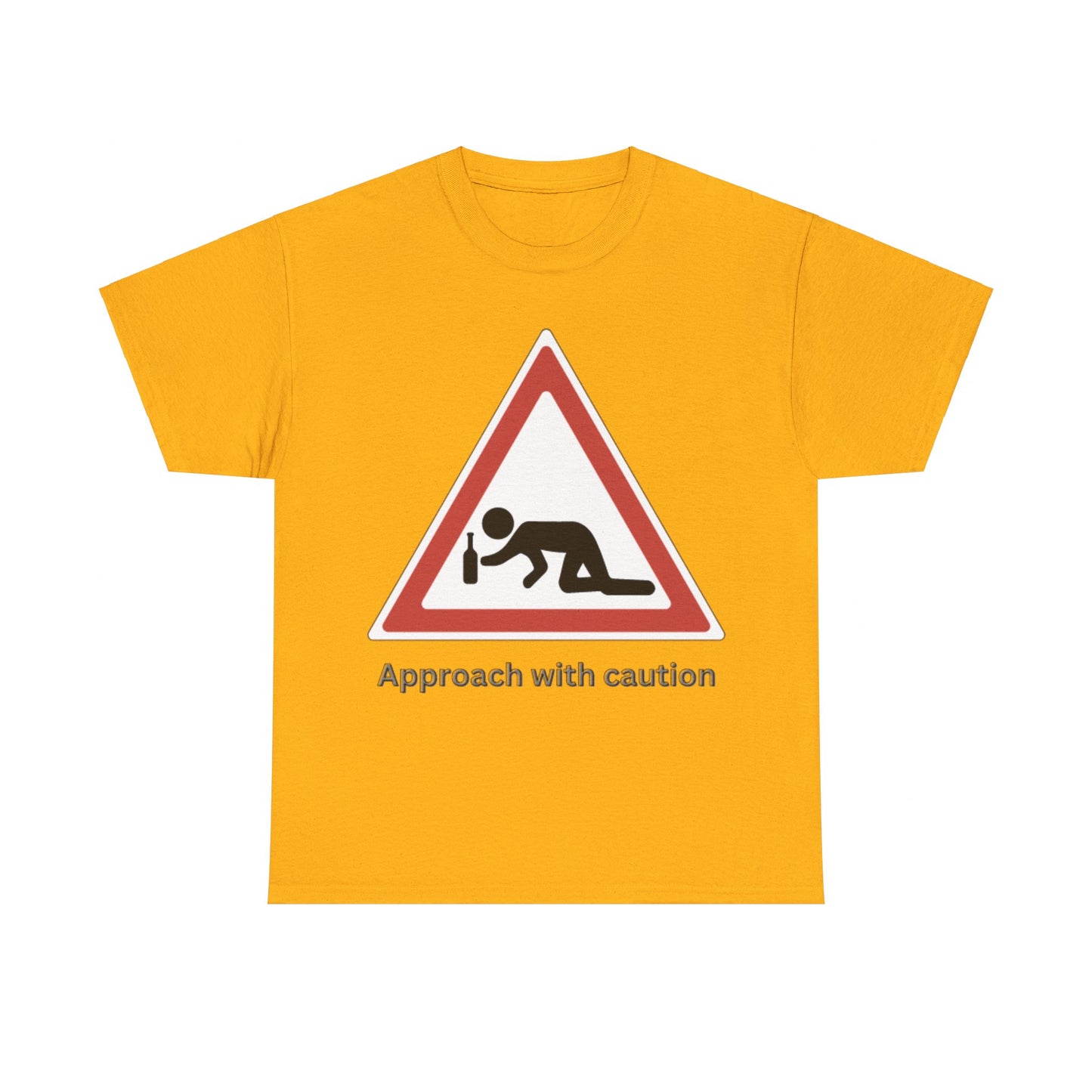 Caution: Drunk Zone Bold Graphic T-Shirt