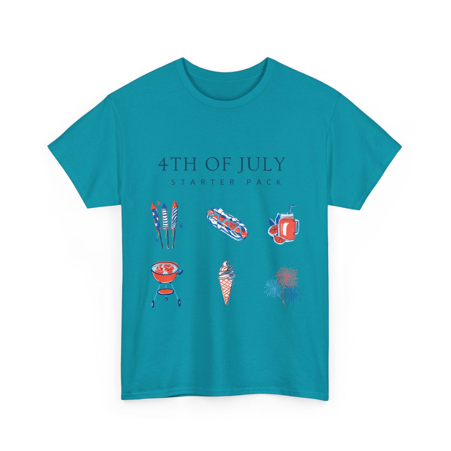 July 4th Starter Pack Unisex Heavy Cotton T-shirt