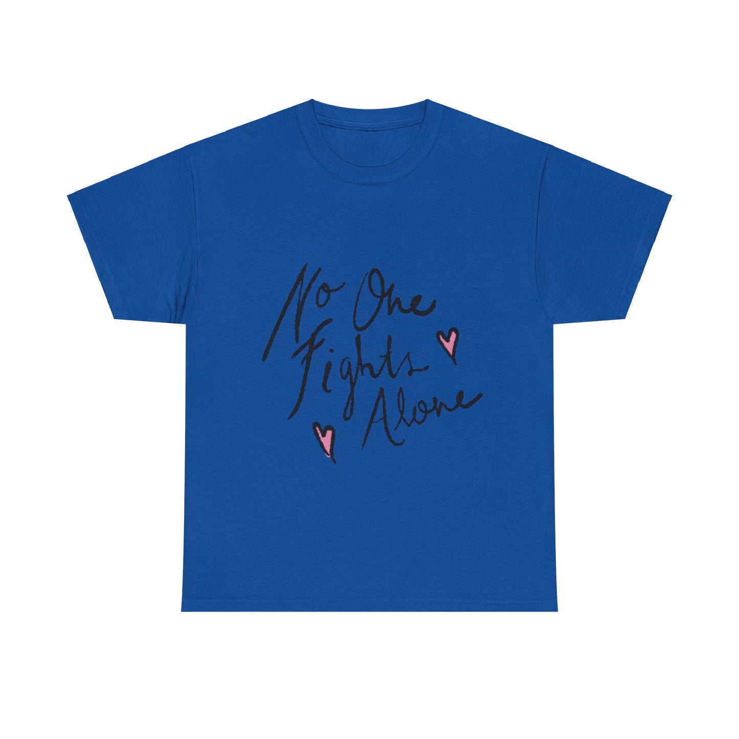 No One Fights Alone Awareness T-shirt - Stylish and Meaningful