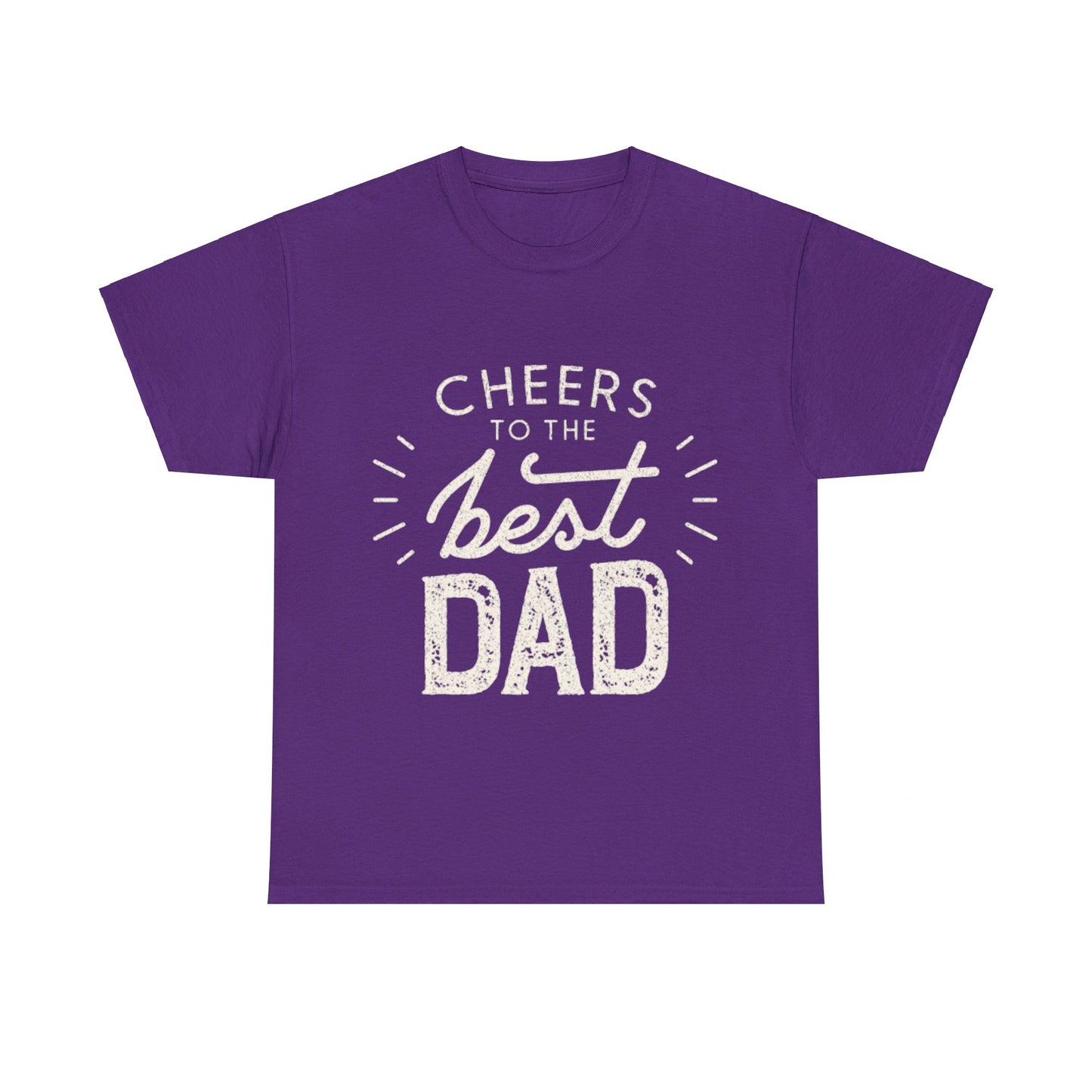 Cheers to the Best Dad Tribute T-Shirt Unisex Heavy Cotton