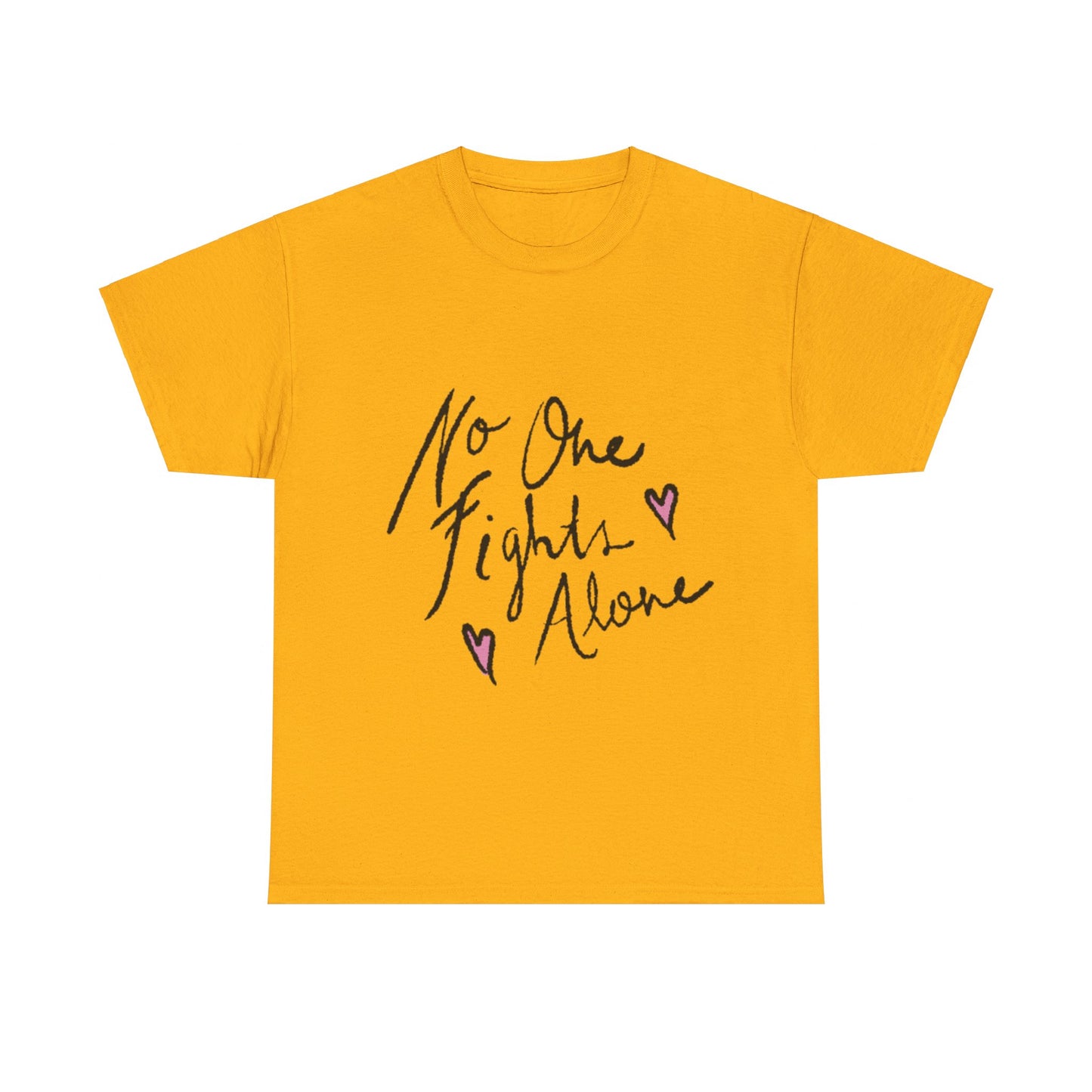 No One Fights Alone Awareness T-shirt - Stylish and Meaningful