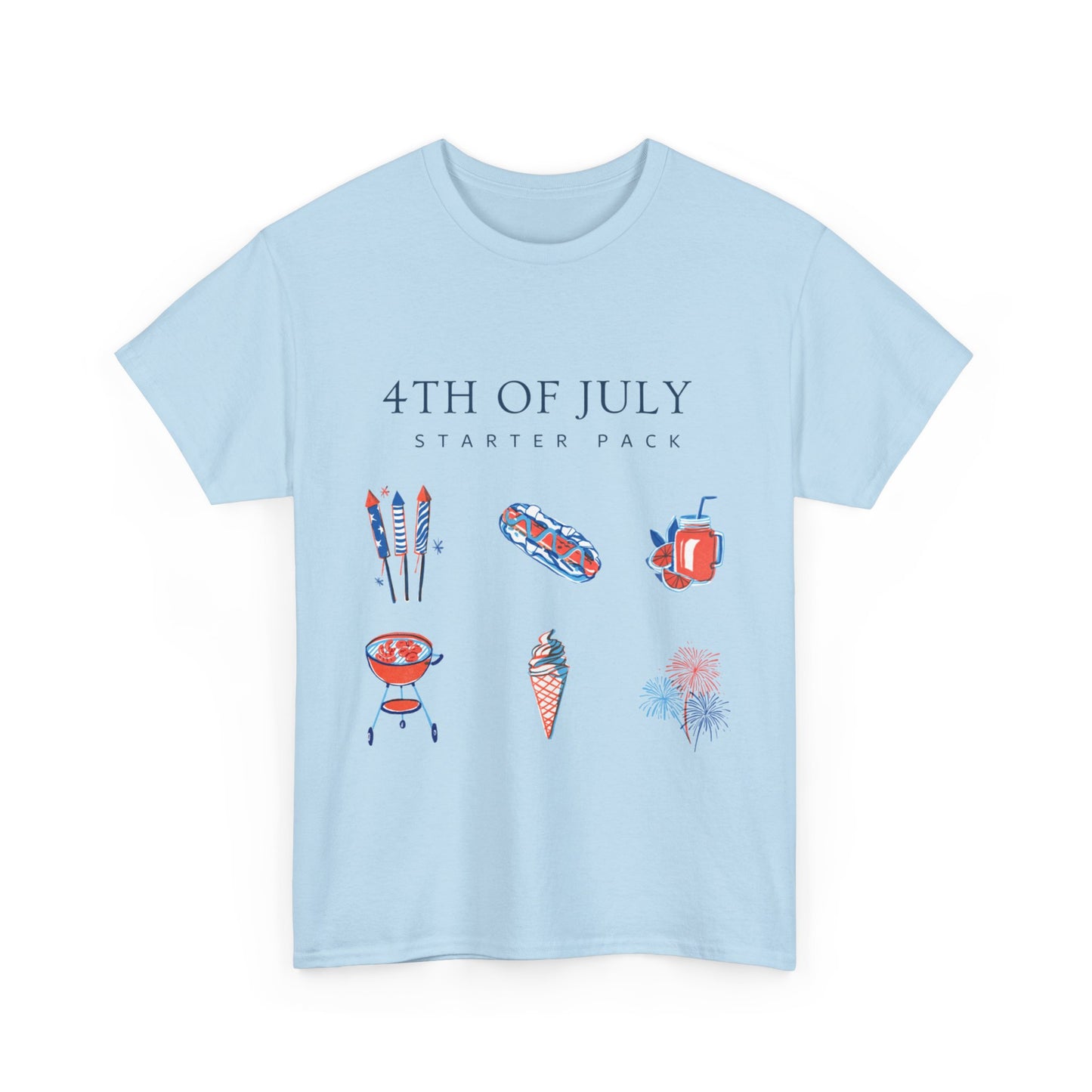 July 4th Starter Pack Unisex Heavy Cotton T-shirt