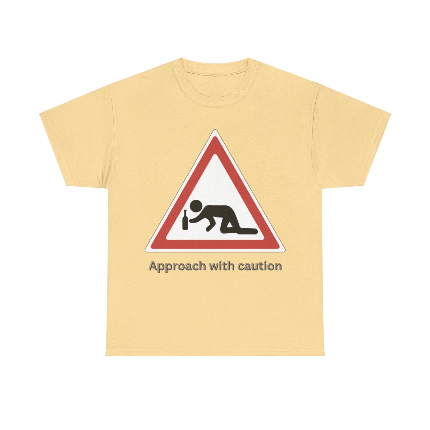 Caution: Drunk Zone Bold Graphic T-Shirt