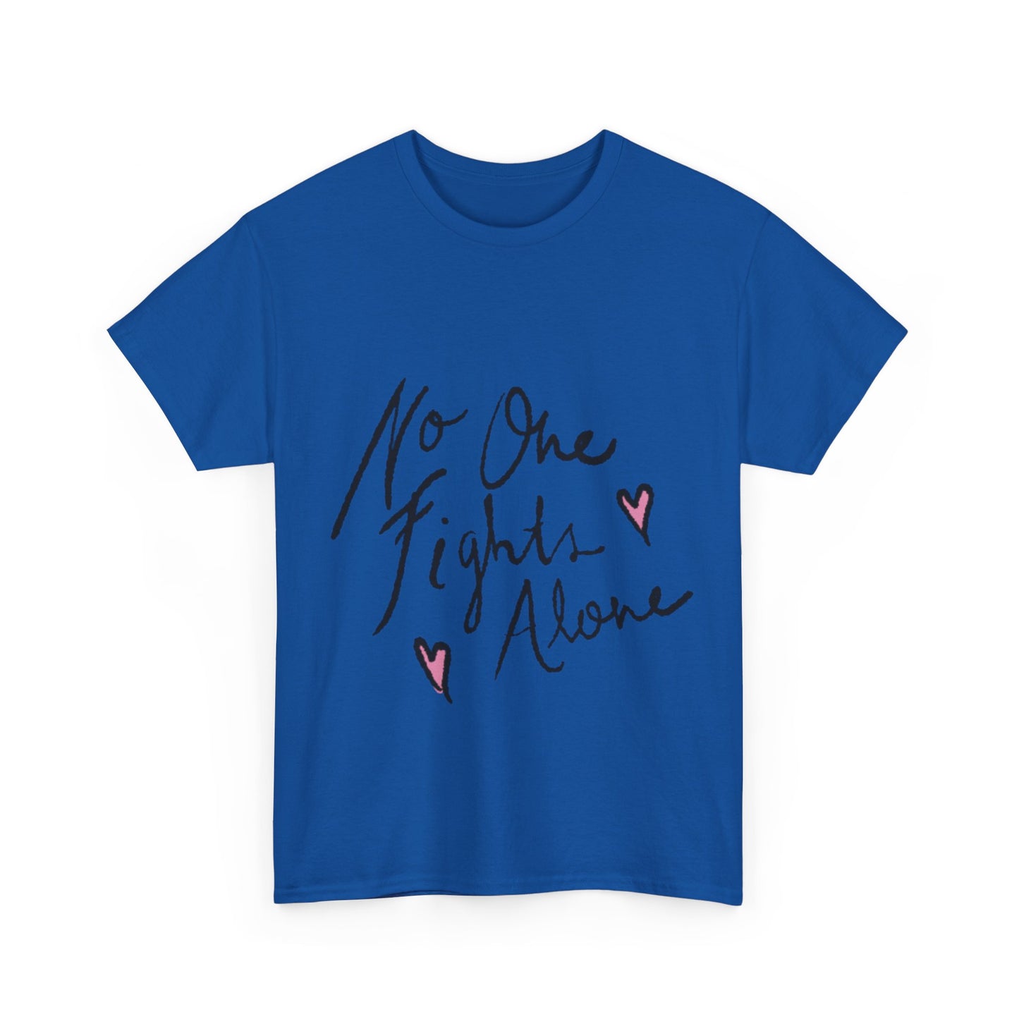 No One Fights Alone Awareness T-shirt - Stylish and Meaningful