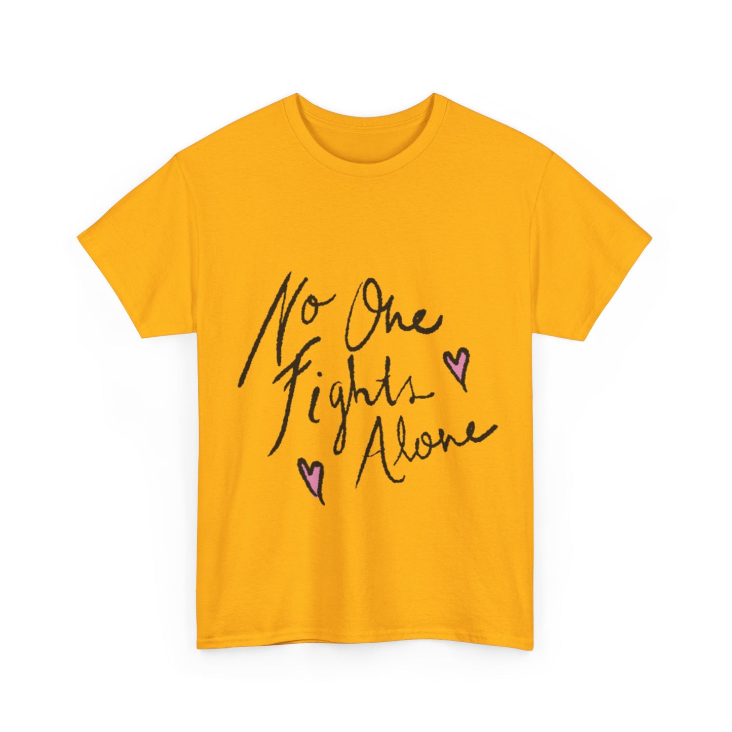 No One Fights Alone Awareness T-shirt - Stylish and Meaningful