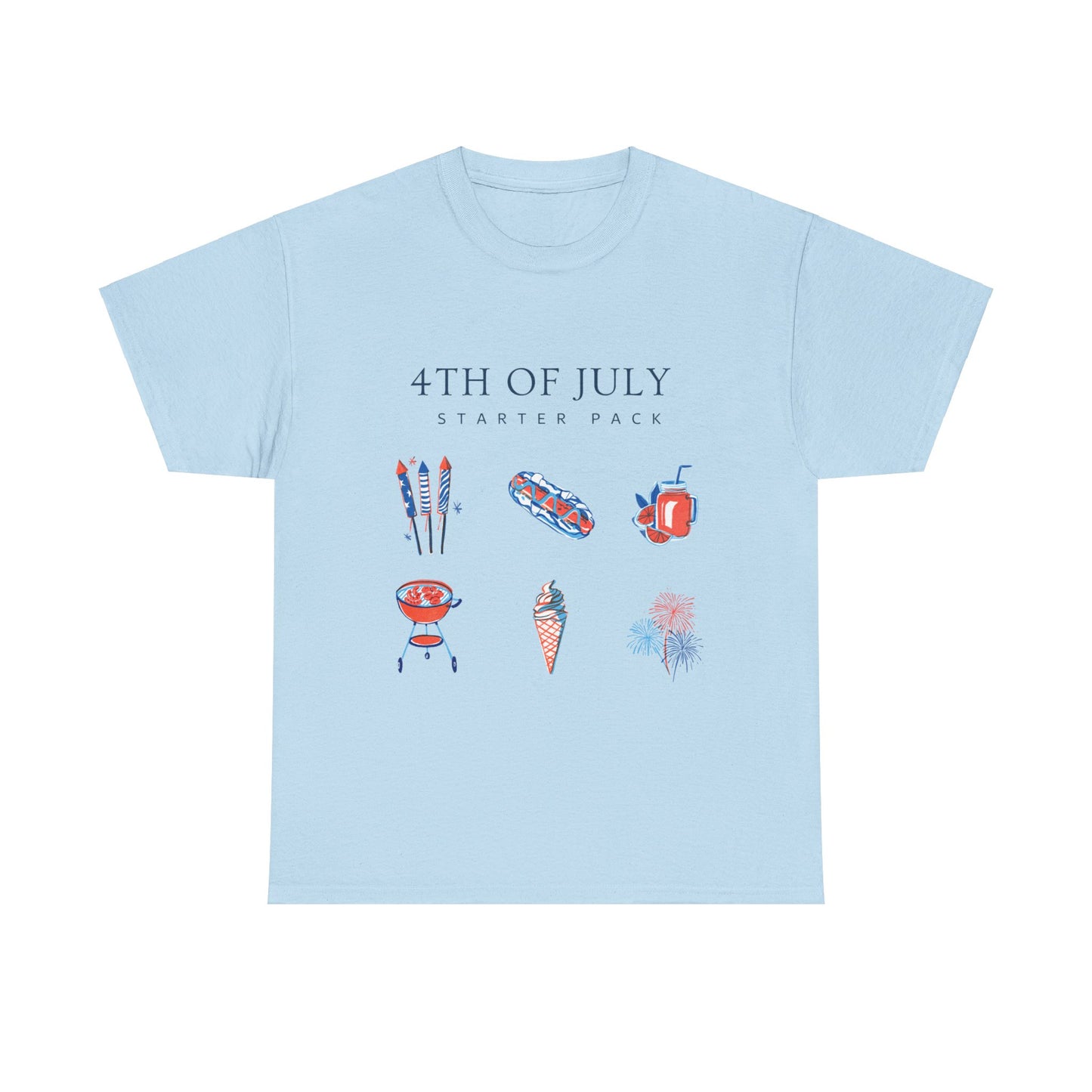 July 4th Starter Pack Unisex Heavy Cotton T-shirt