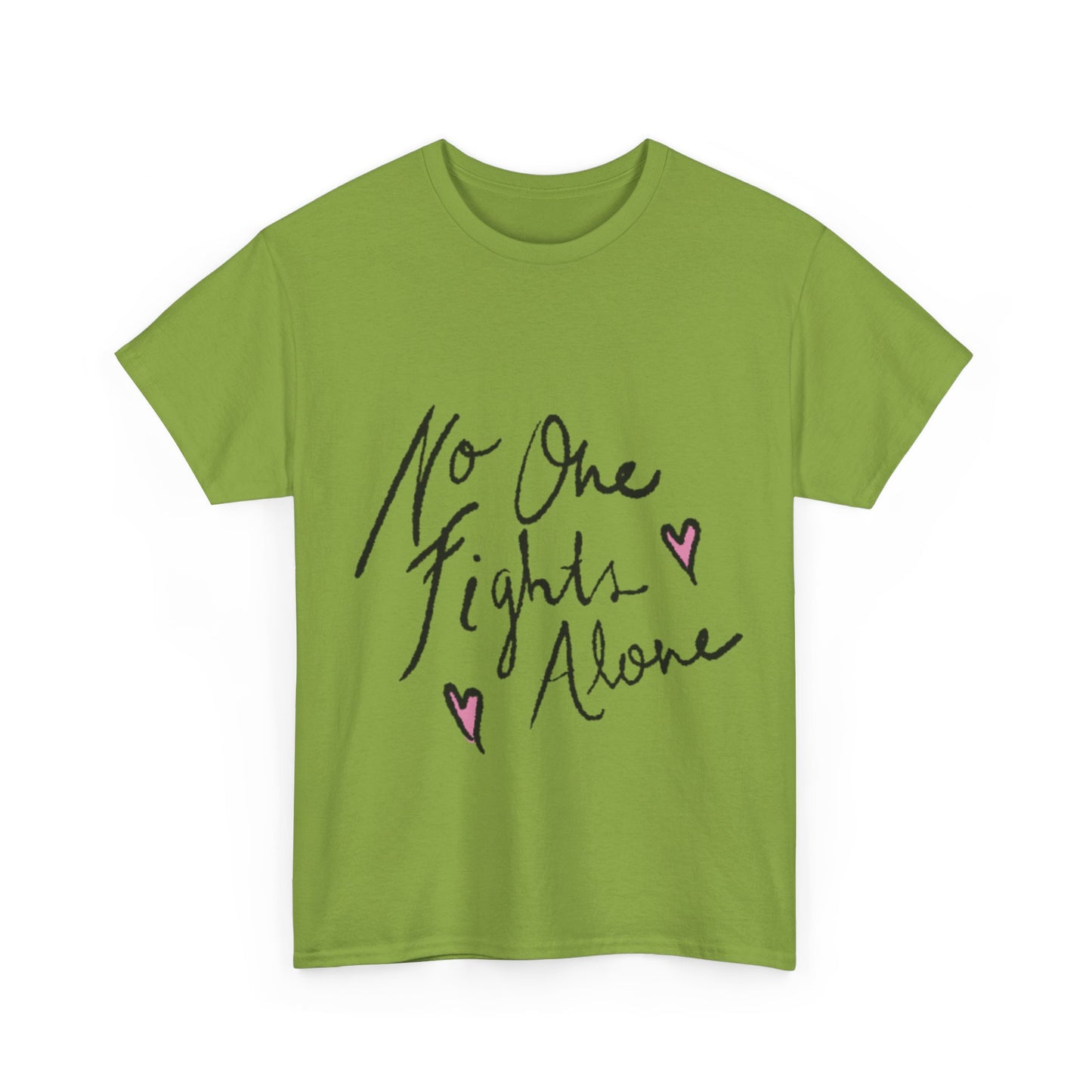 No One Fights Alone Awareness T-shirt - Stylish and Meaningful