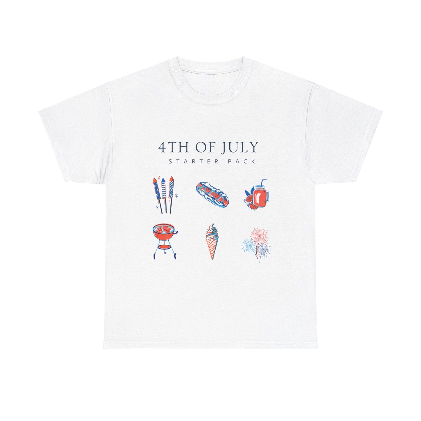 July 4th Starter Pack Unisex Heavy Cotton T-shirt