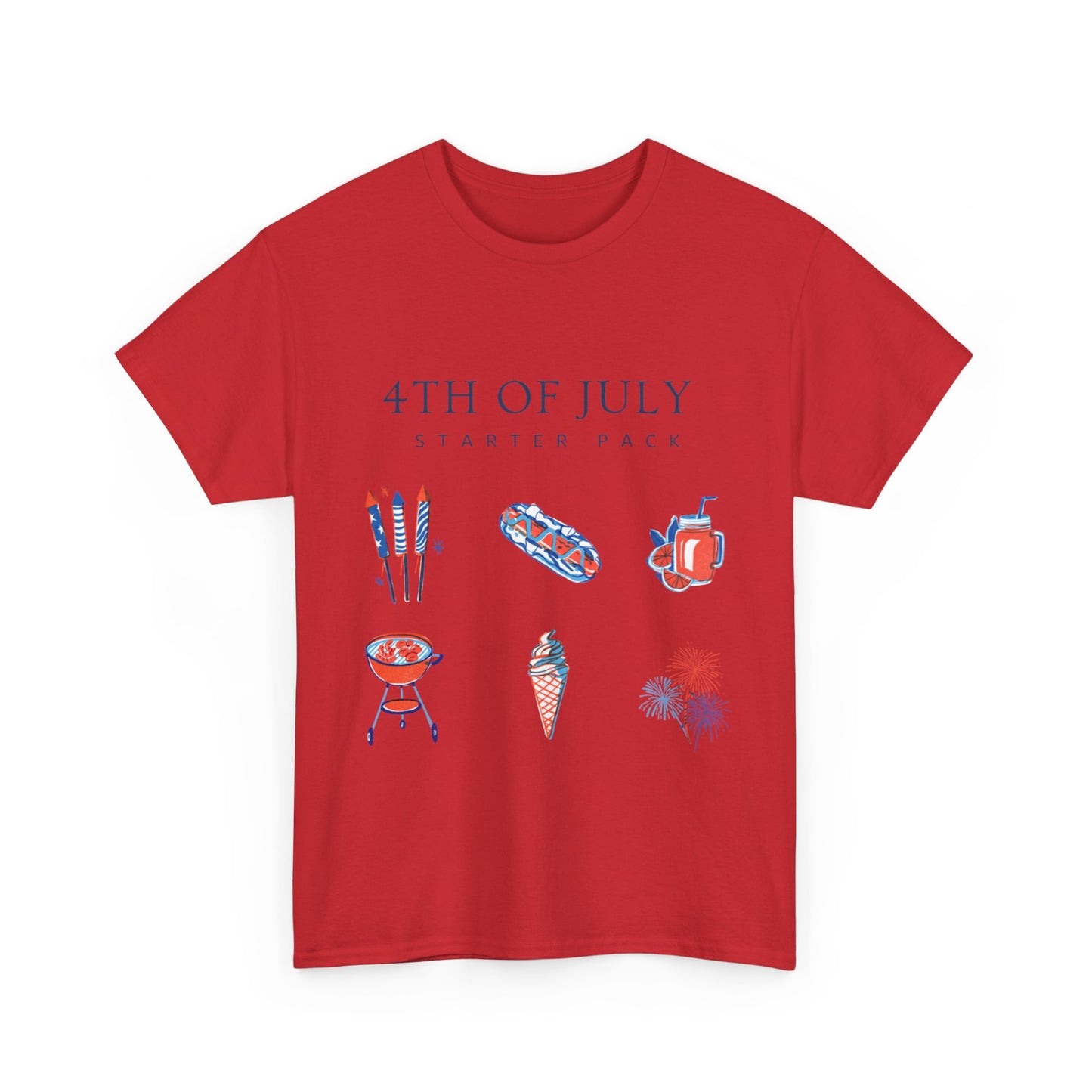 July 4th Starter Pack Unisex Heavy Cotton T-shirt