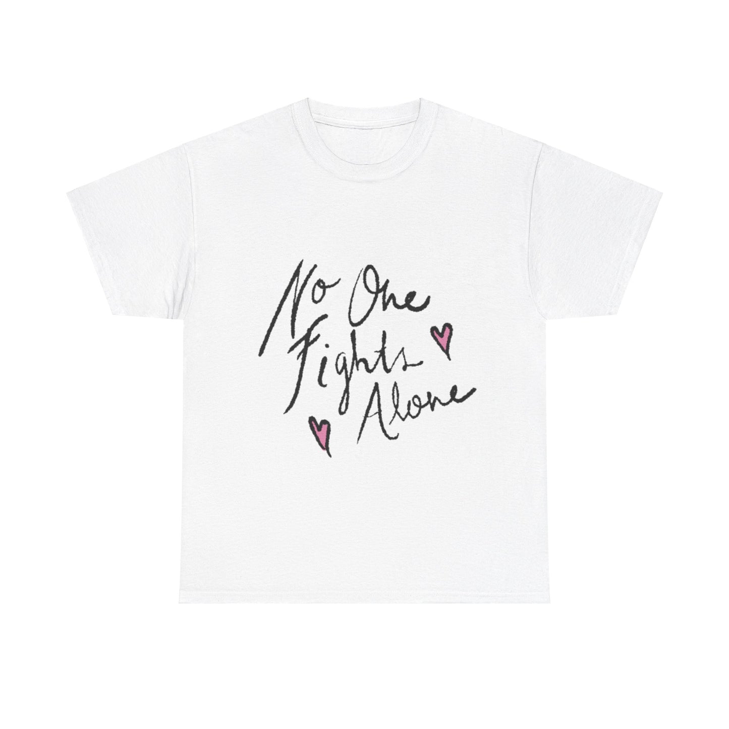 No One Fights Alone Awareness T-shirt - Stylish and Meaningful