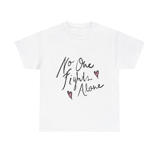 No One Fights Alone Awareness T-shirt - Stylish and Meaningful