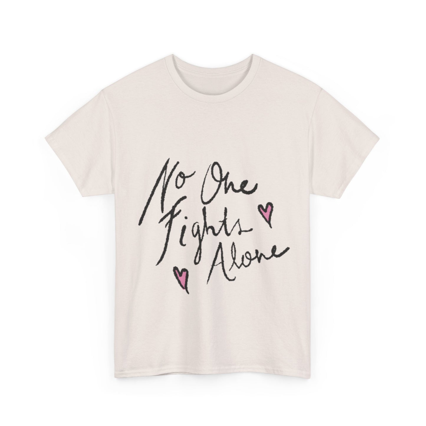 No One Fights Alone Awareness T-shirt - Stylish and Meaningful