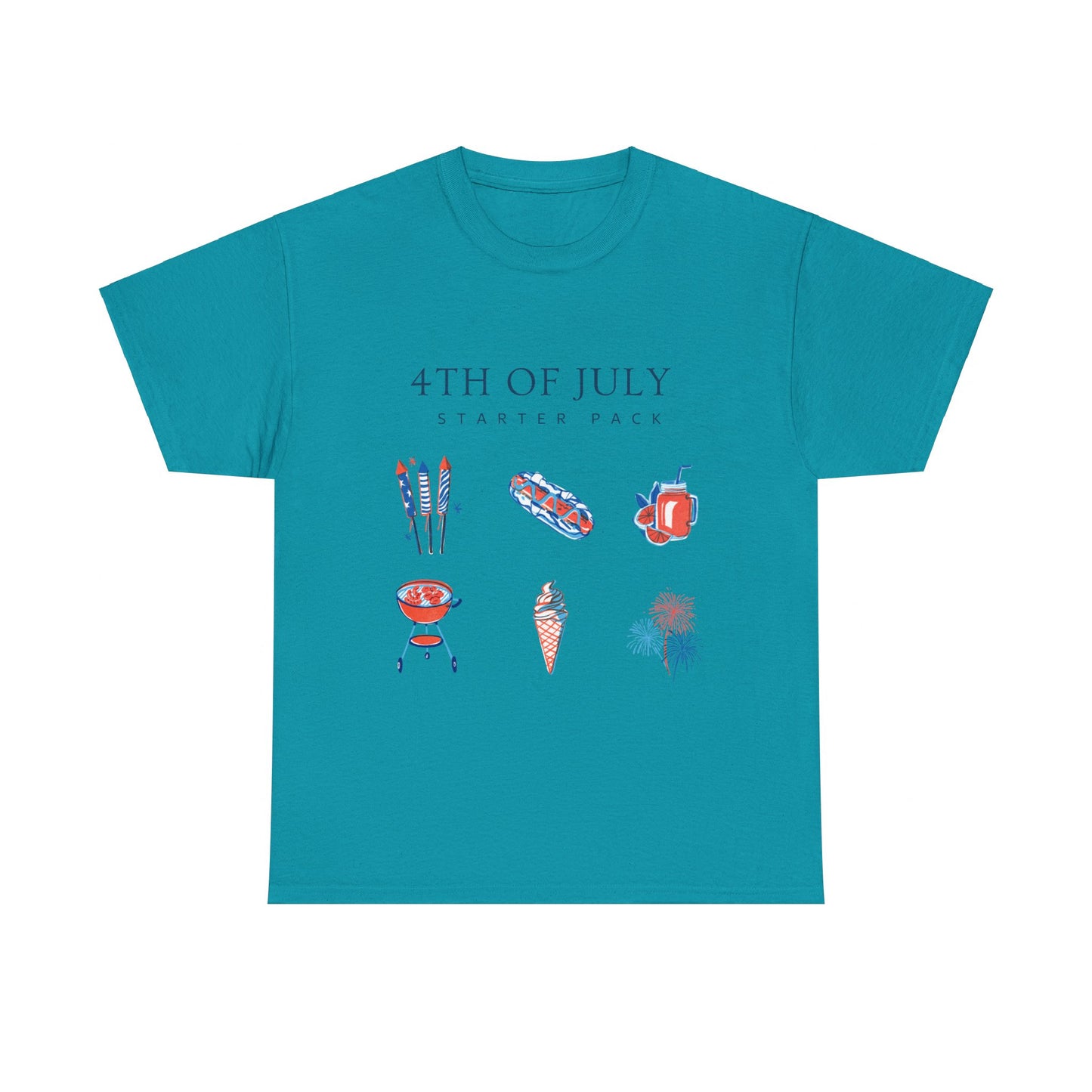 July 4th Starter Pack Unisex Heavy Cotton T-shirt