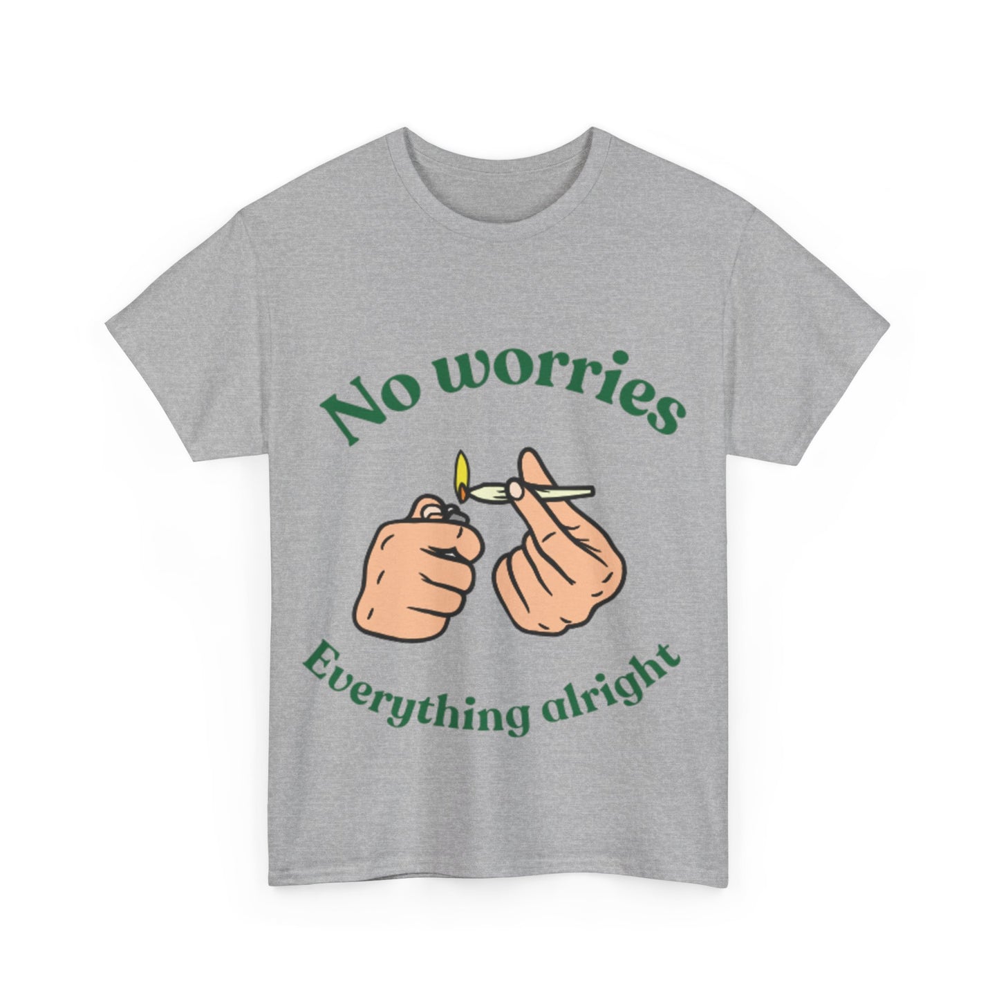 No Worries, Everything Alright Relaxed Vibes T-Shirt