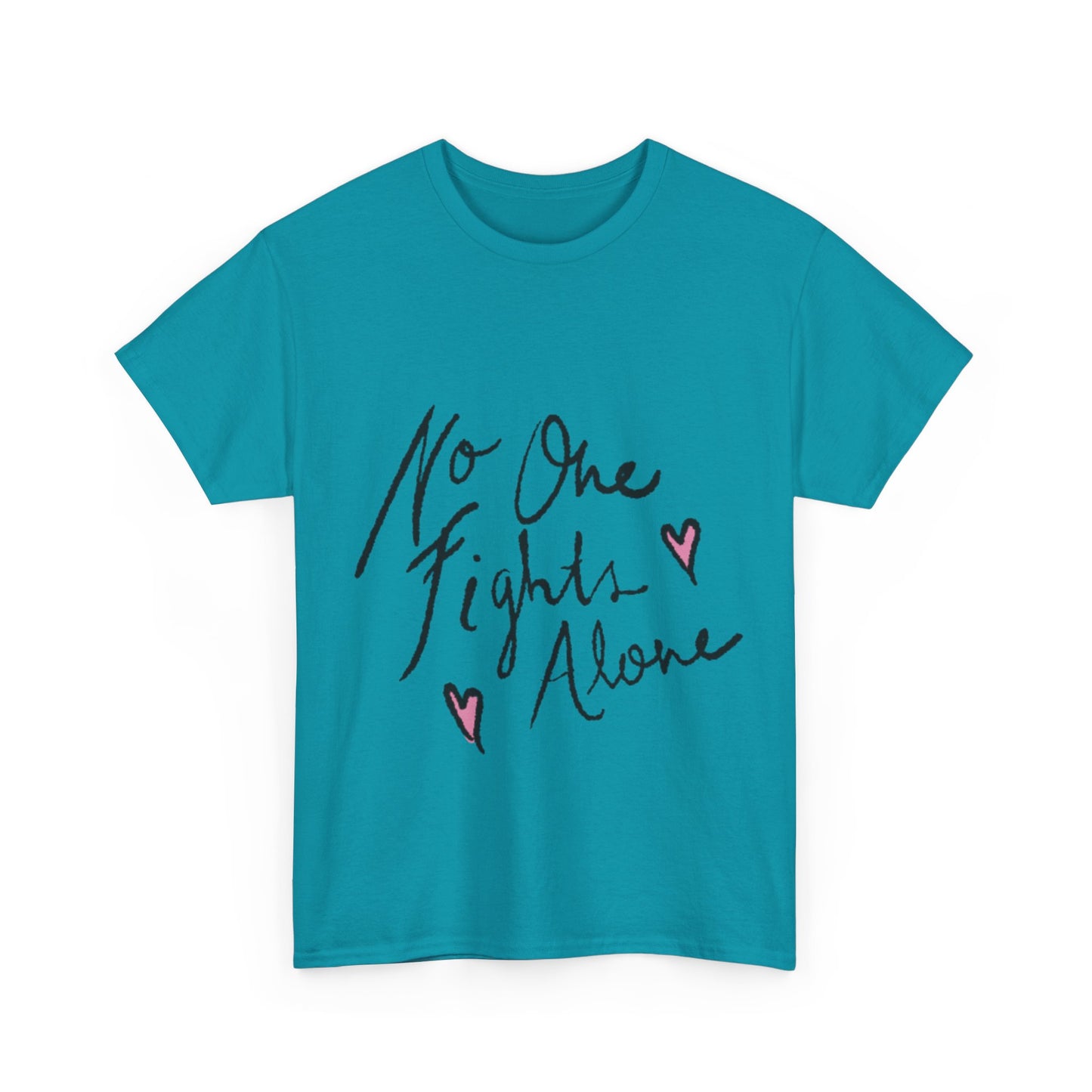 No One Fights Alone Awareness T-shirt - Stylish and Meaningful