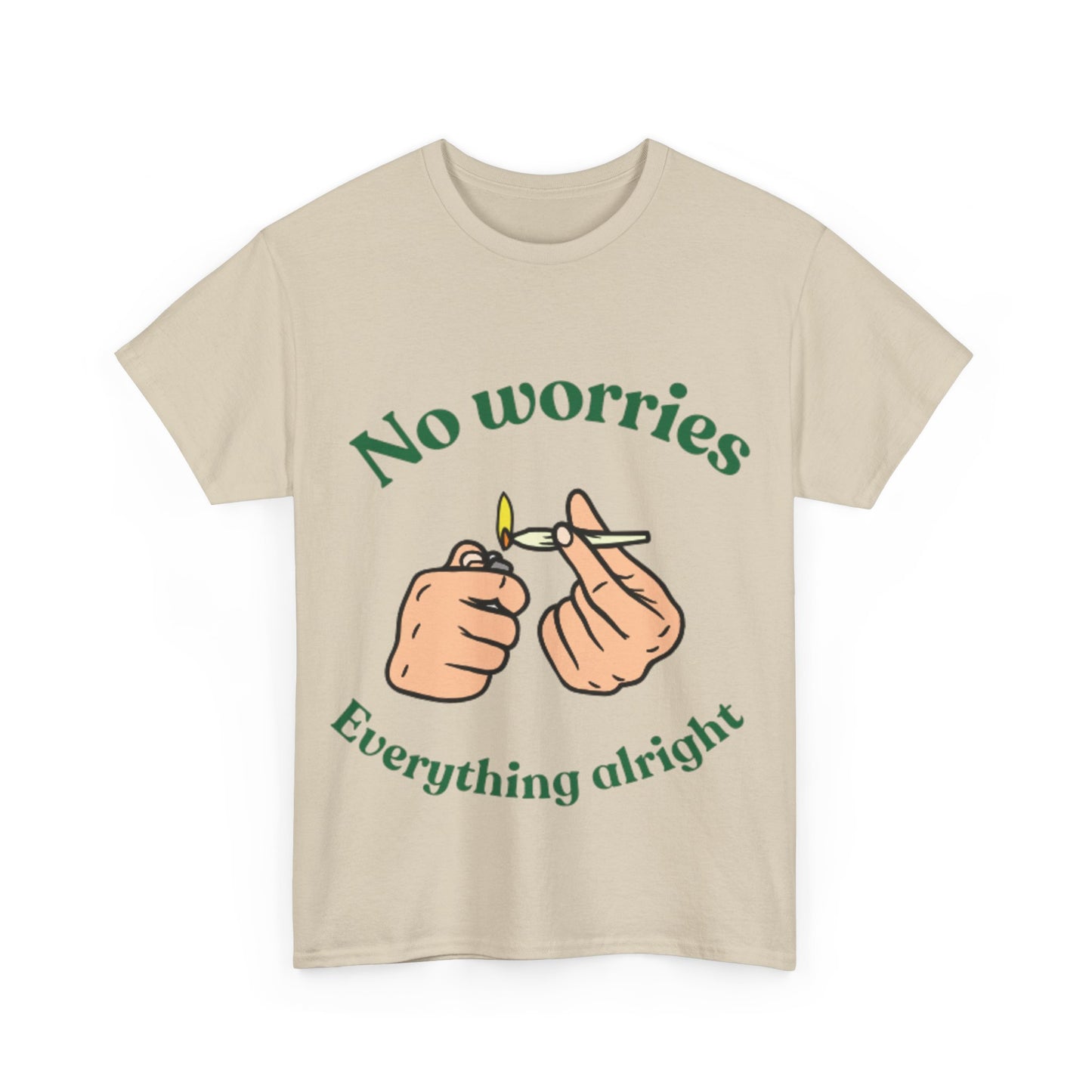 No Worries, Everything Alright Relaxed Vibes T-Shirt