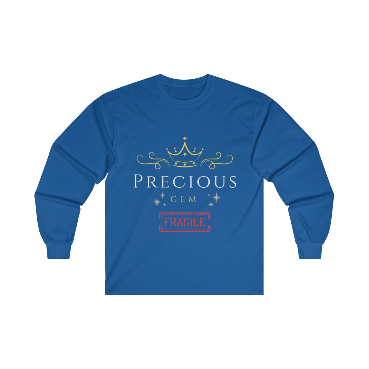 Elegant Glow: Precious Gem Fragile Unisex Ultra Cotton Long Sleeve