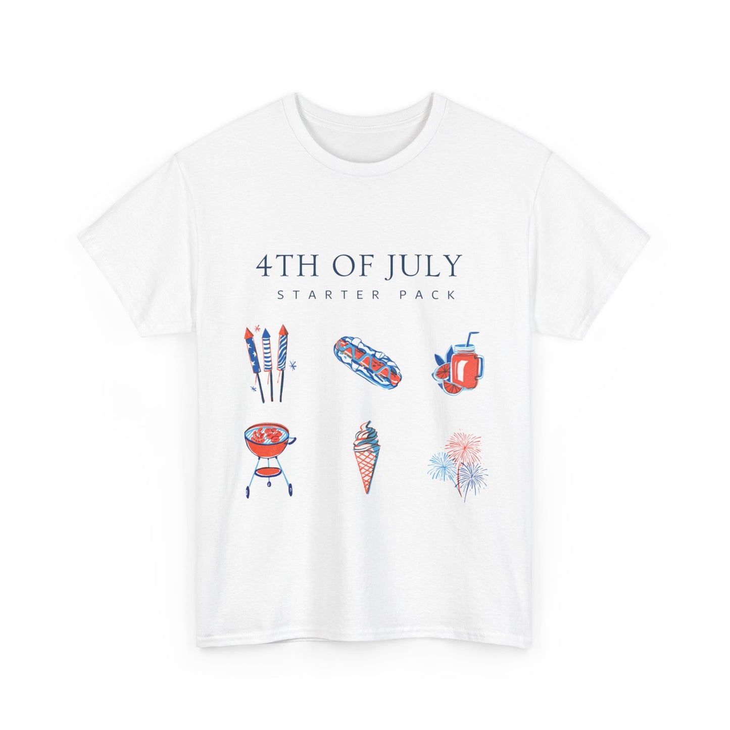 July 4th Starter Pack Unisex Heavy Cotton T-shirt