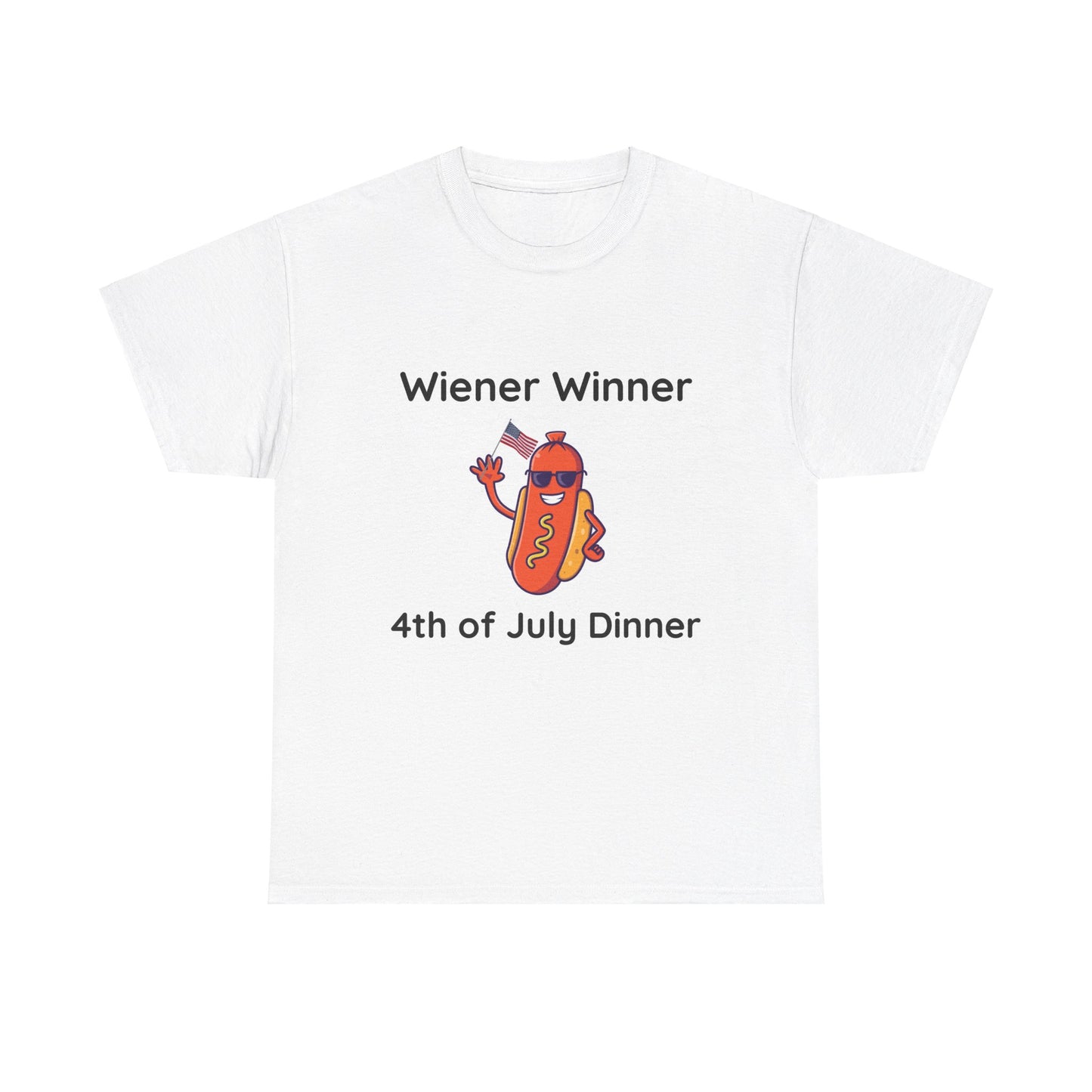 Playful "Wiener Winner" graphic Unisex Heavy Cotton T-shirt