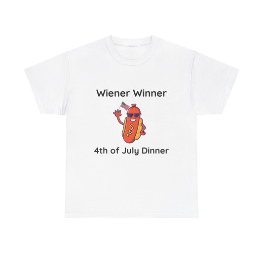 Playful "Wiener Winner" graphic Unisex Heavy Cotton T-shirt