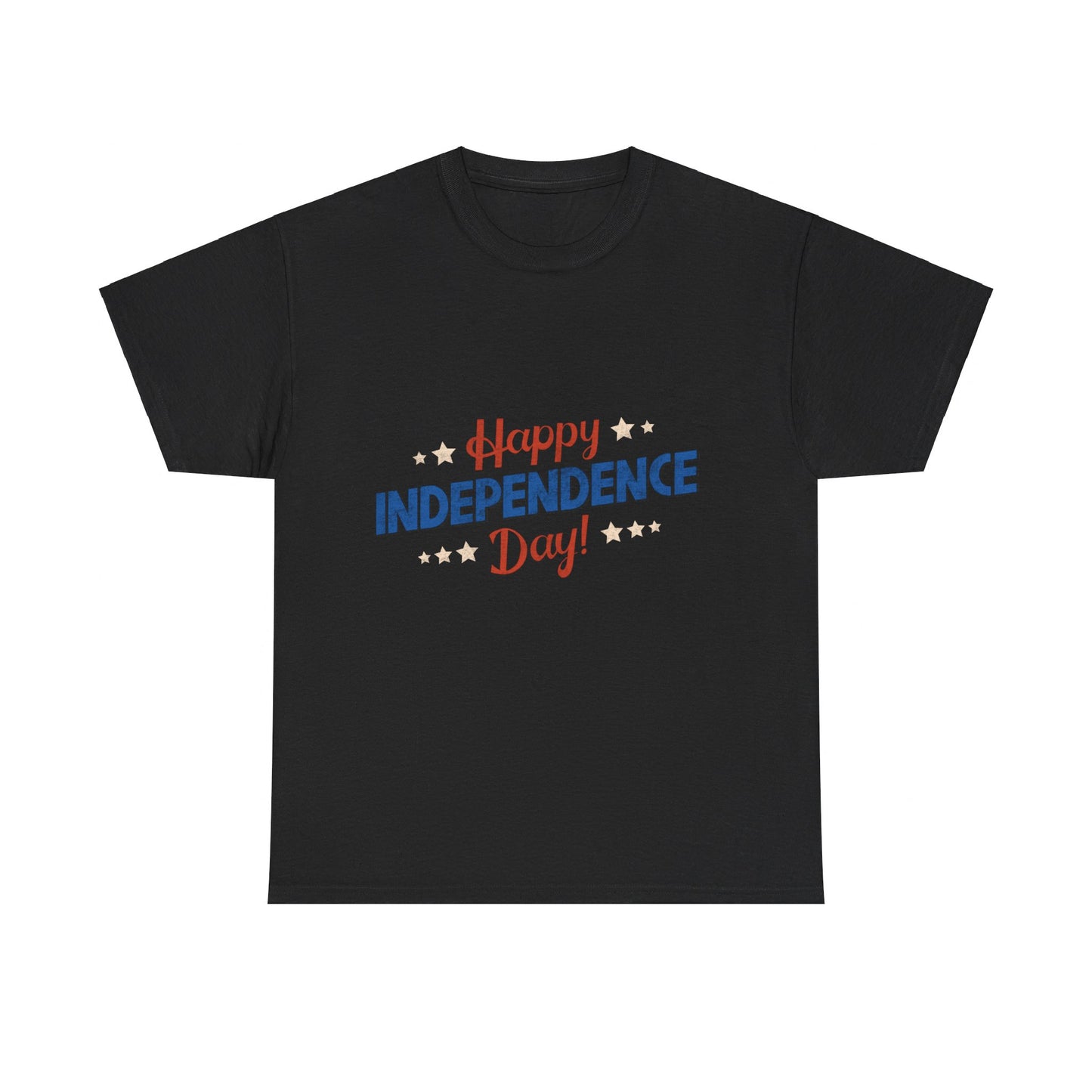 Casual "Happy Independence Day" Unisex Heavy Cotton T-shirt