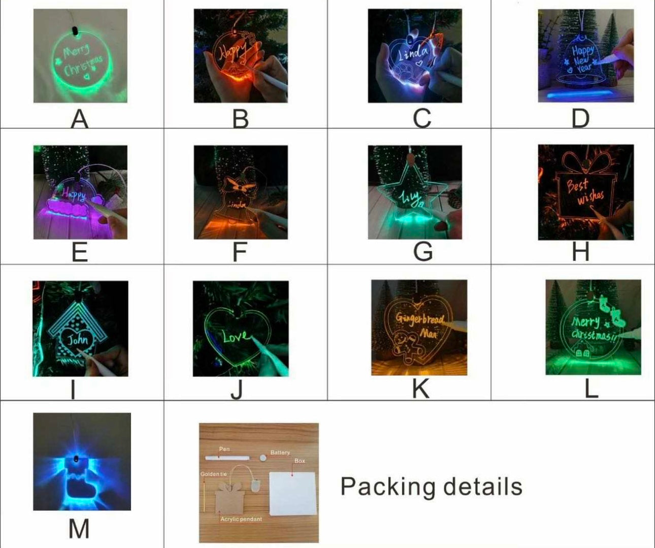 Acrylic Led Decorative Pendant