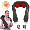 Shiatsu Shoulder, Back, and Neck Massager with Heat,Black