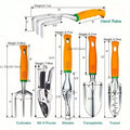Garden Tool Set, 12 Piece Aluminum Hand Tool Kit