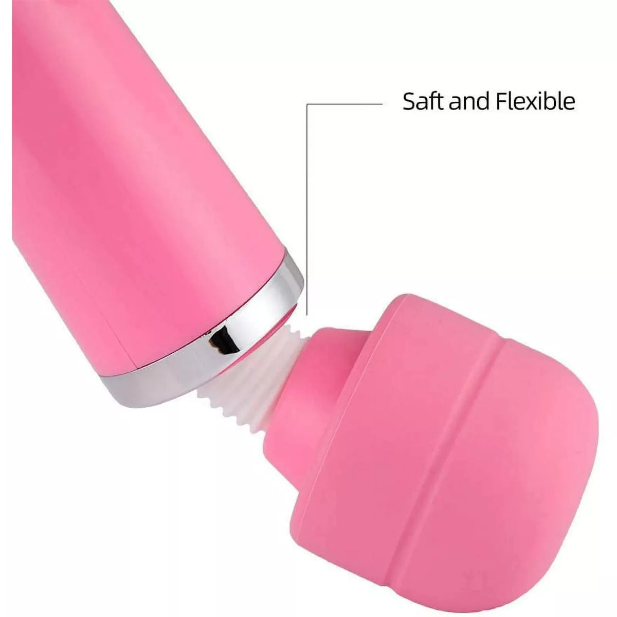 Handheld Personal Wand Massager with 10 Powerful Magic Vibration- Pink